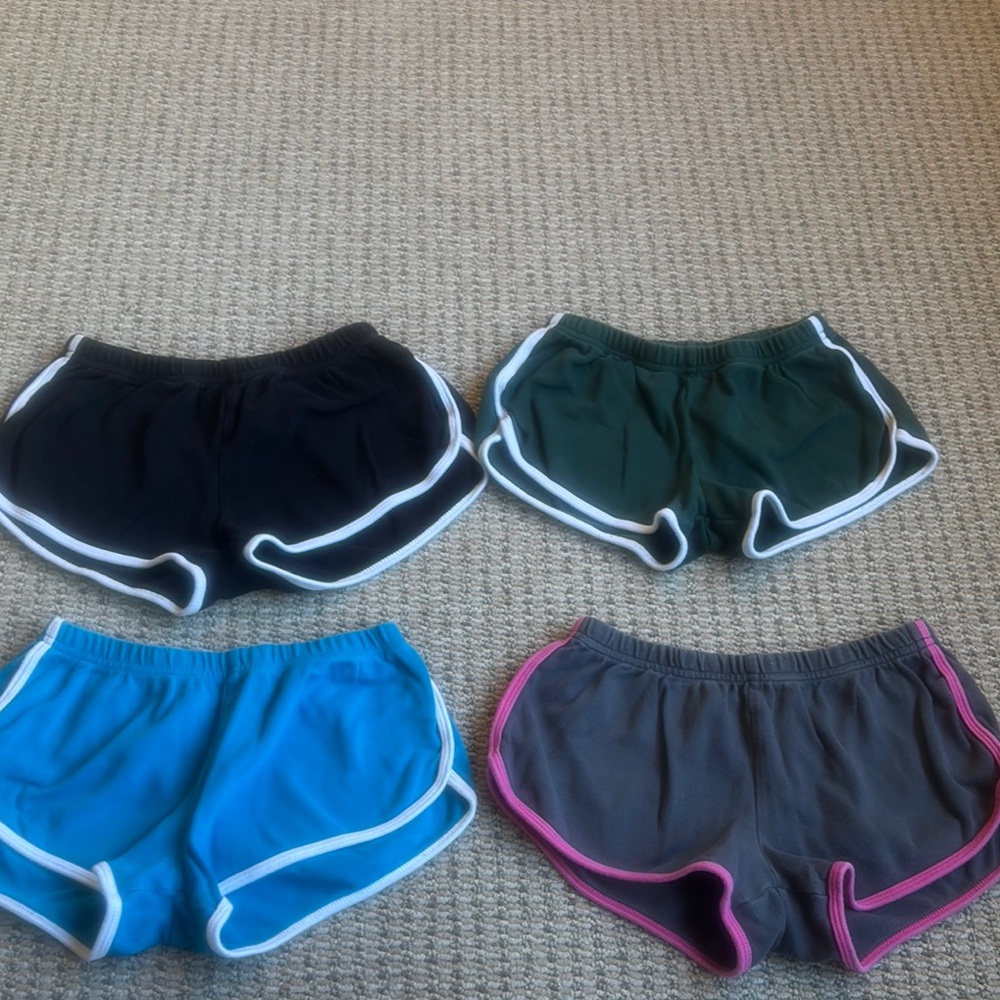 American Apparel Women's Shorts - Black, Green, Blue, Gray (set of 4)